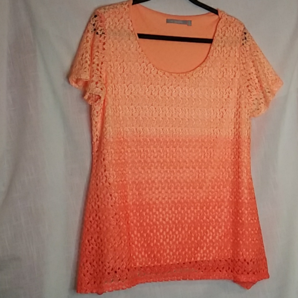 Large size crochet top